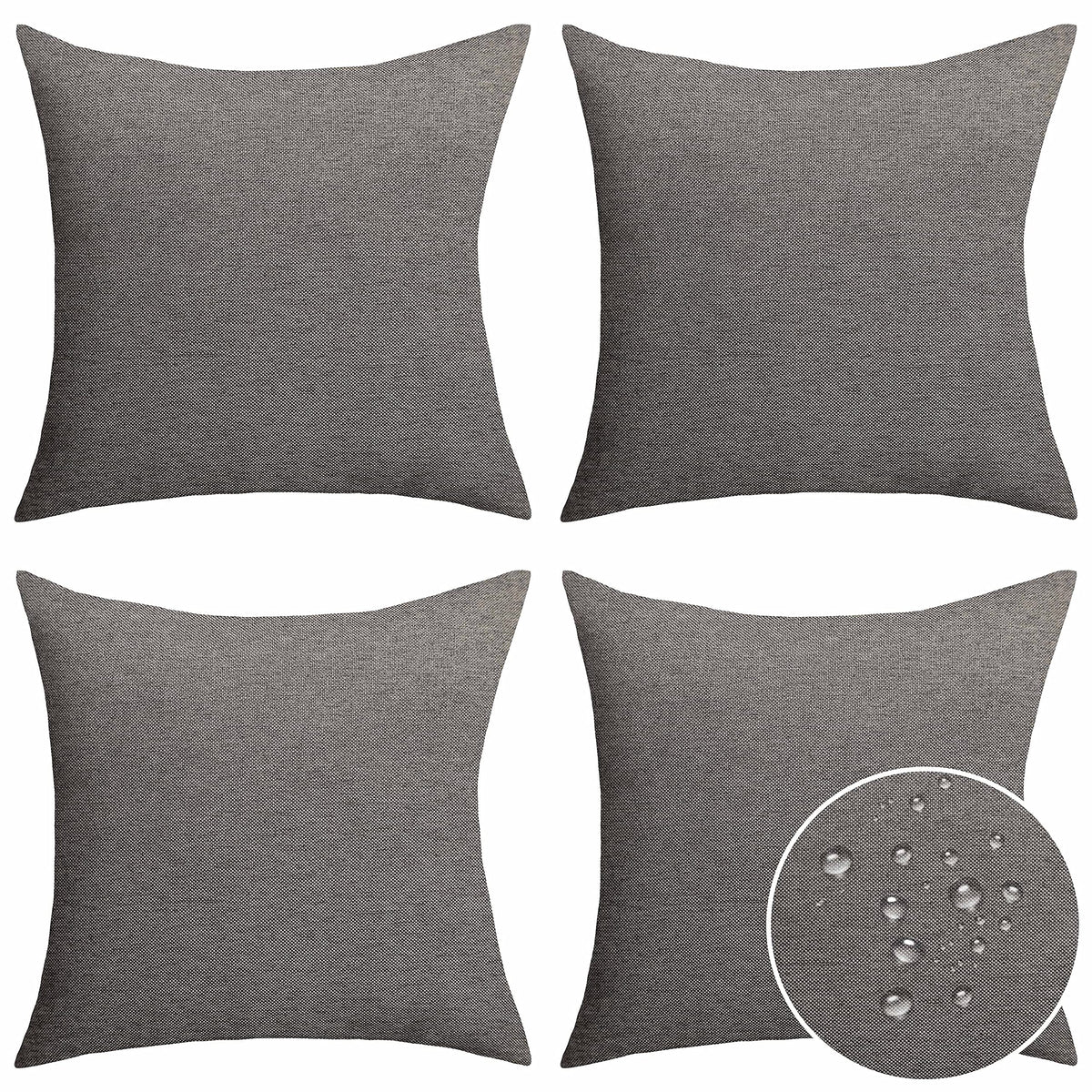 Decorative Pillow Covers 16x16 inch Outdoor Pillows Furniture Waterproof Compatible with Sunbrella Throw Pillow