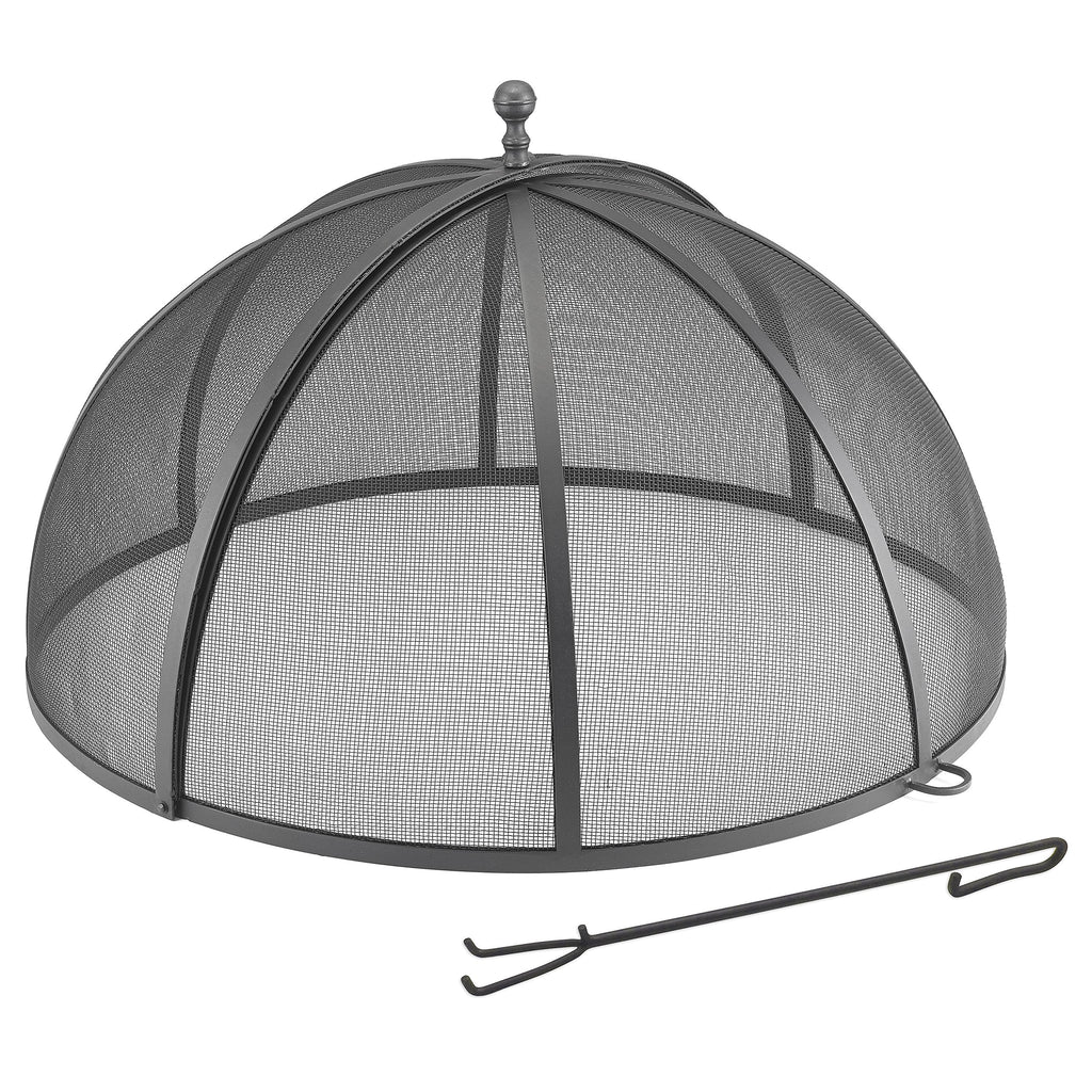 Fire Pit Spark Screen Hinged for Easy Access (36 inch)