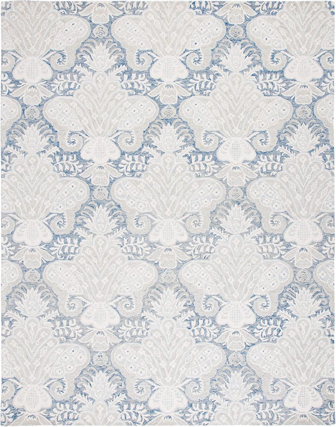 Micro-Loop Collection Area Rug, Beige, Handmade Wool, Ideal for High Traffic Areas in Living Room
