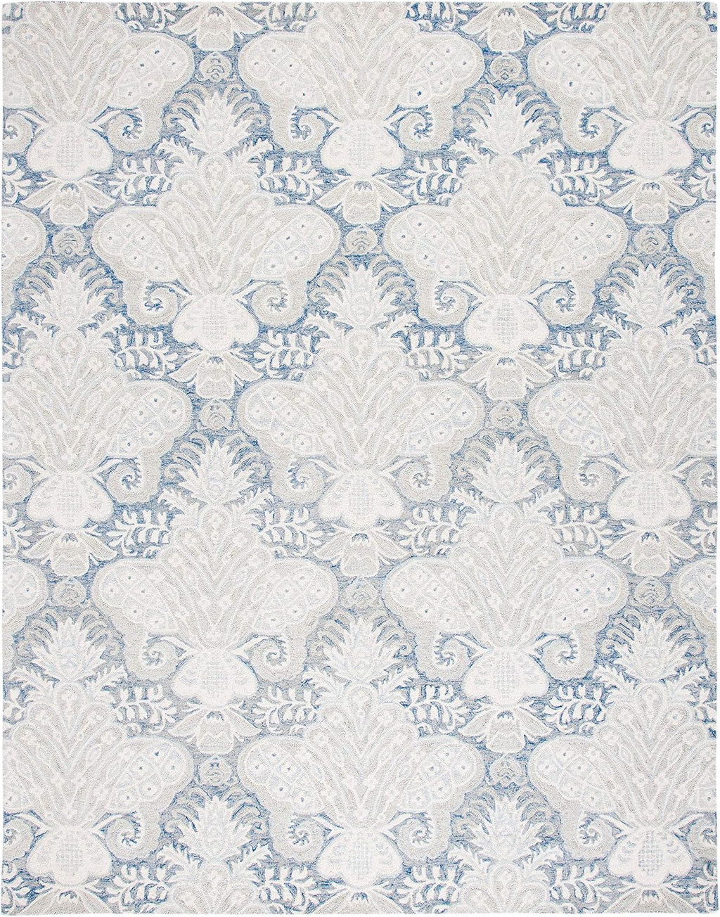Micro-Loop Collection Area Rug, Beige, Handmade Wool, Ideal for High Traffic Areas in Living Room