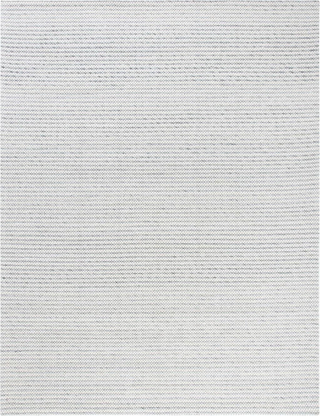 Marbella Collection Area Rug, Light Grey & Ivory, Flat Weave Wool Design, Ideal for High Traffic Areas in