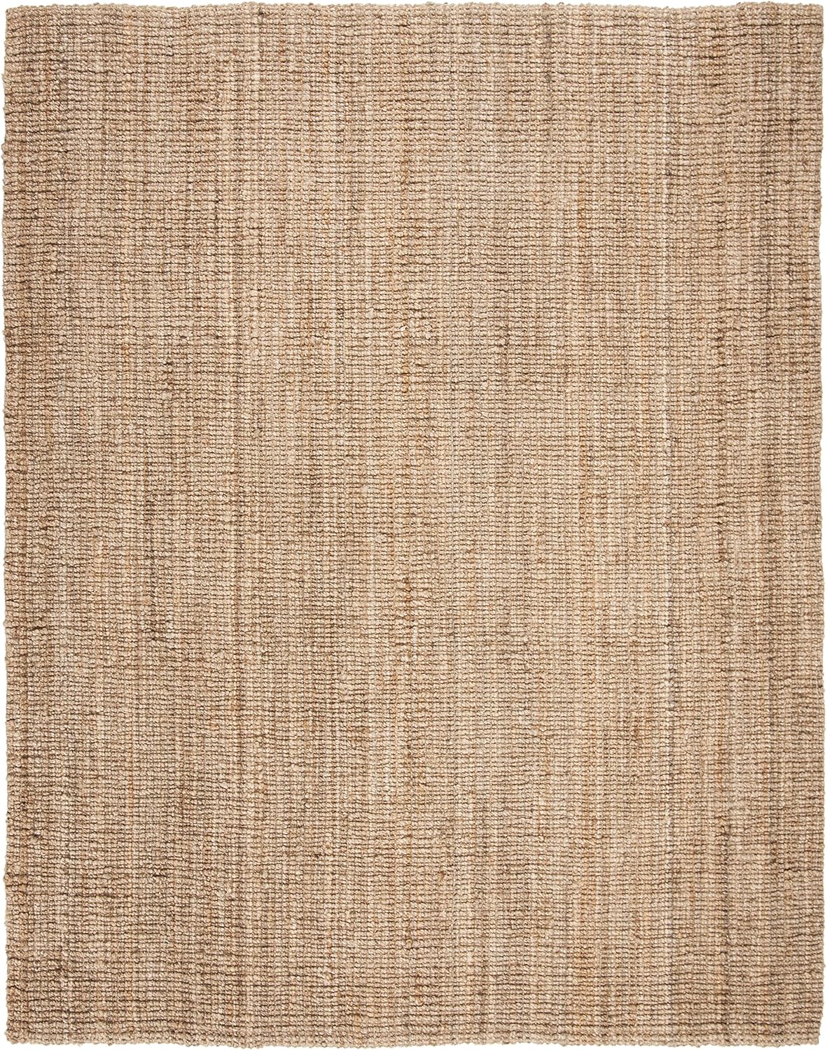 Area Rug - Natural Fiber Collection - Large - Natural Brown, Handmade Jute, Farmhouse Style, Chunky Textured