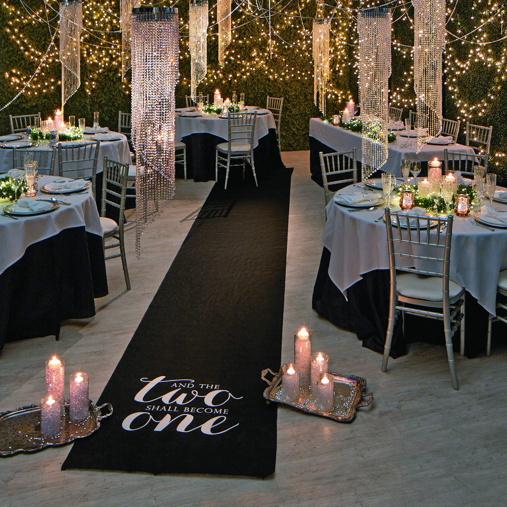 Black Wedding Aisle Runner