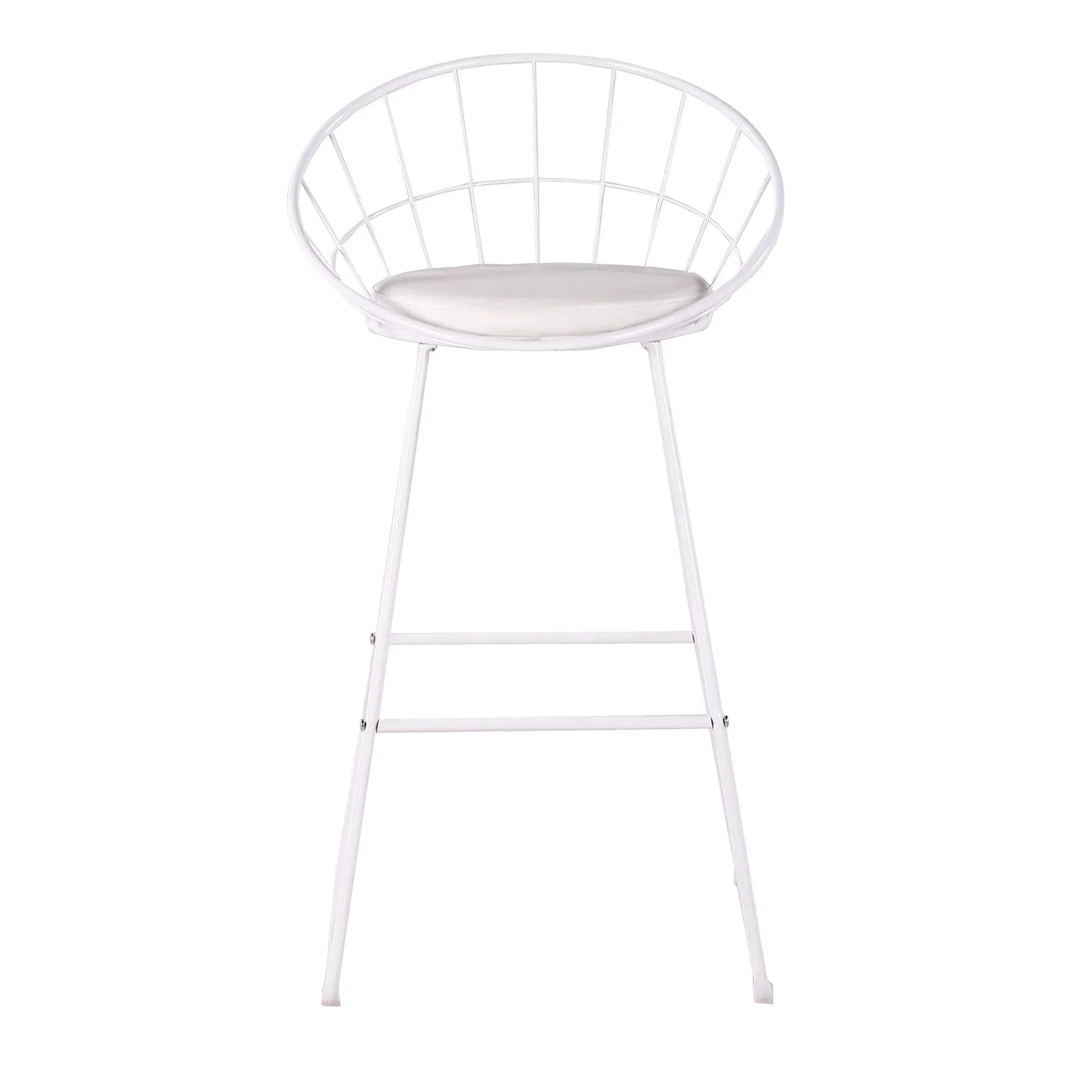 Set of 2 Nordic Bar Wrought Iron Stool Modern Minimalist Barstool