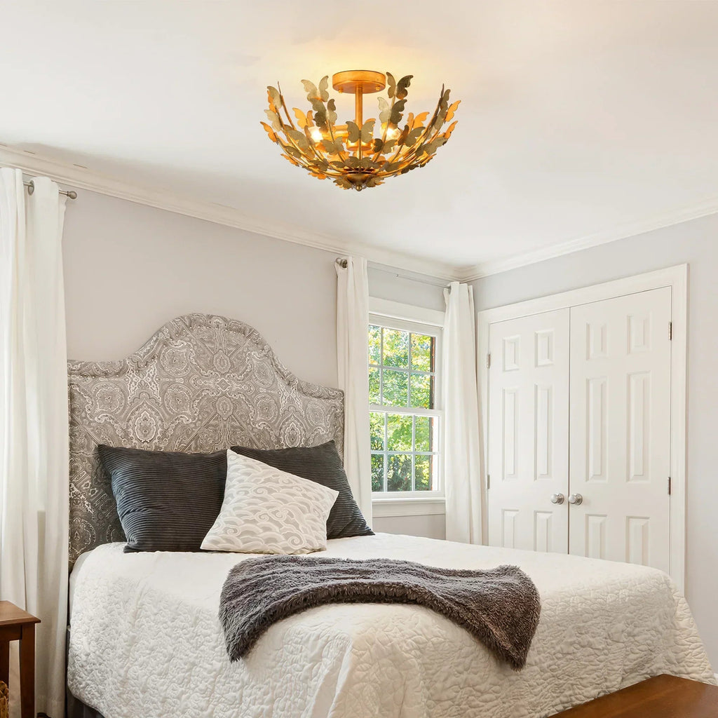 18 Inch Betsy 4-Light Semi-Flush Mount Ceiling Light