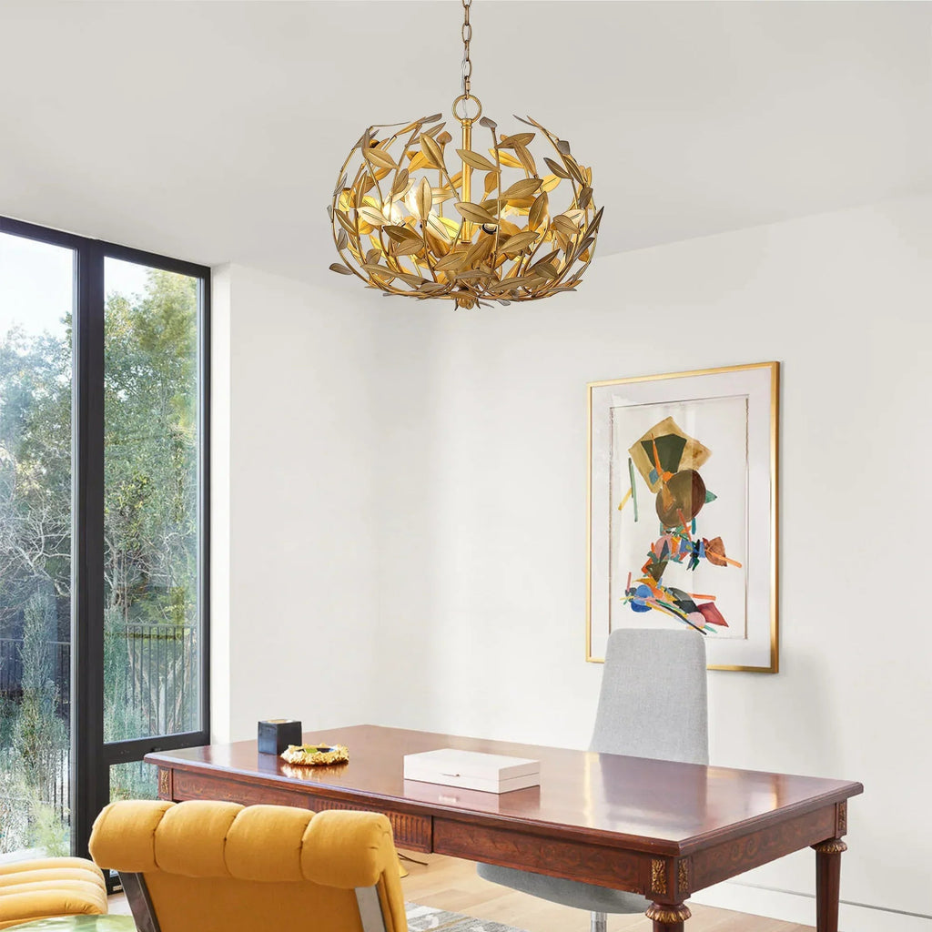 20 Inch Vic 6-Light Golden Chandelier