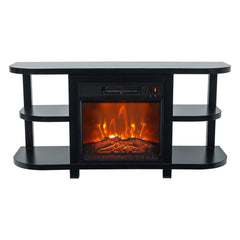 Decorative Modern 48" TV Stand with 18" Insert Electric Fireplace