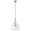 15" Todd Modern 1-Light Brushed Brass Island Pendant Light