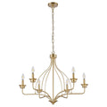Rock Modern 6-Light Golden Chandelier