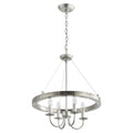 4-Light Iron Modern Island Pendant Lighting with Acrylic Lens