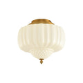 Patricia 3-Light Gold Brass Flush Mount Ceiling Light
