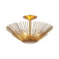 Carter 3-Light Modern Sculptural Semi-Flush Mount Ceiling Light