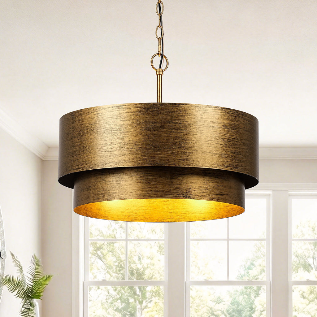 Devin 4-Light Antique Gold Chandelier