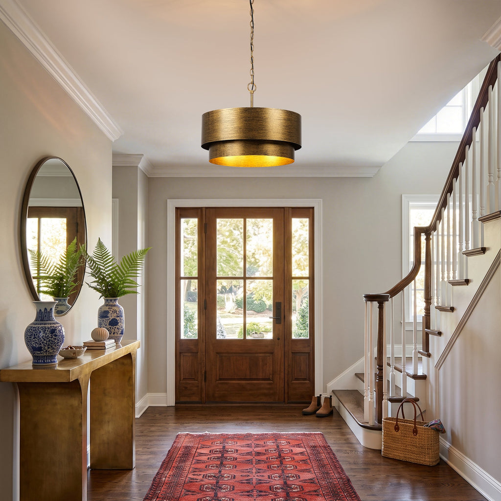 Devin 4-Light Antique Gold Chandelier