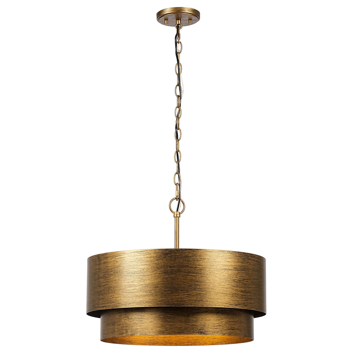 Devin 4-Light Antique Gold Chandelier