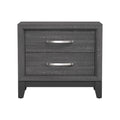Furniture of America Lucien Modern Wood Nightstand with 2 Drawers