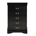 Transitional 5-Drawer 31.5 in. Wide Chest of Drawers with Bracket Feet