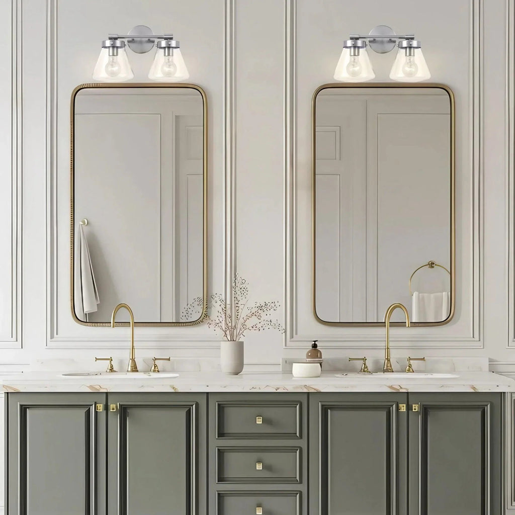 Gleam Modern Farmhouse 2-Light Vanity Light