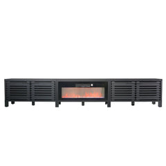 115 Inch Electric Fireplace TV Stand with 36 Inch Electric Fireplace For Living Room