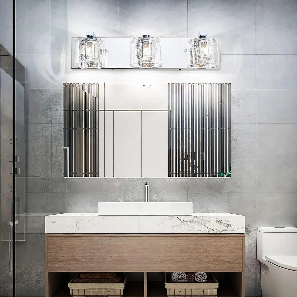 Kolt Modern 3-Light Bathroom Vanity Light