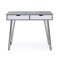 Laurel Small Desk with Drawers for Bedroom Home Office or Dorm