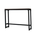 55"W Minimalist Logan Solid Wood and Metal Console Table