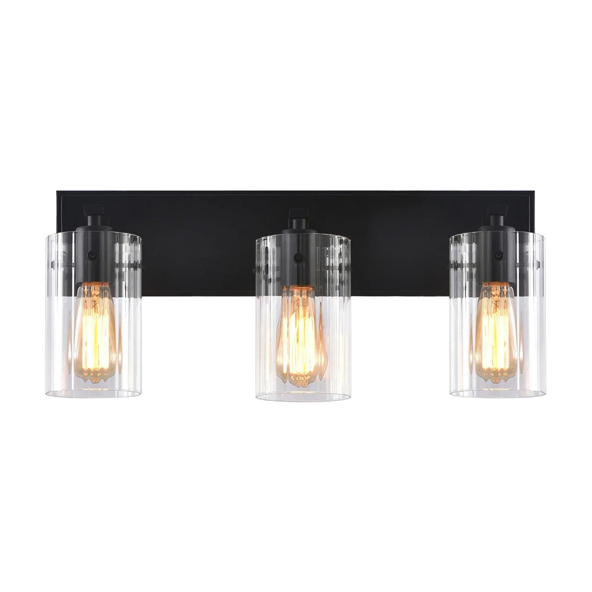 21 Inch Lilith Modern Black 3-Light Mirror Vanity Light