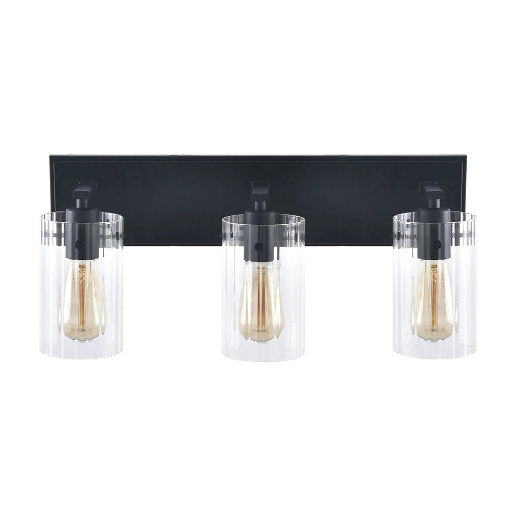 21 Inch Lilith Modern Black 3-Light Mirror Vanity Light