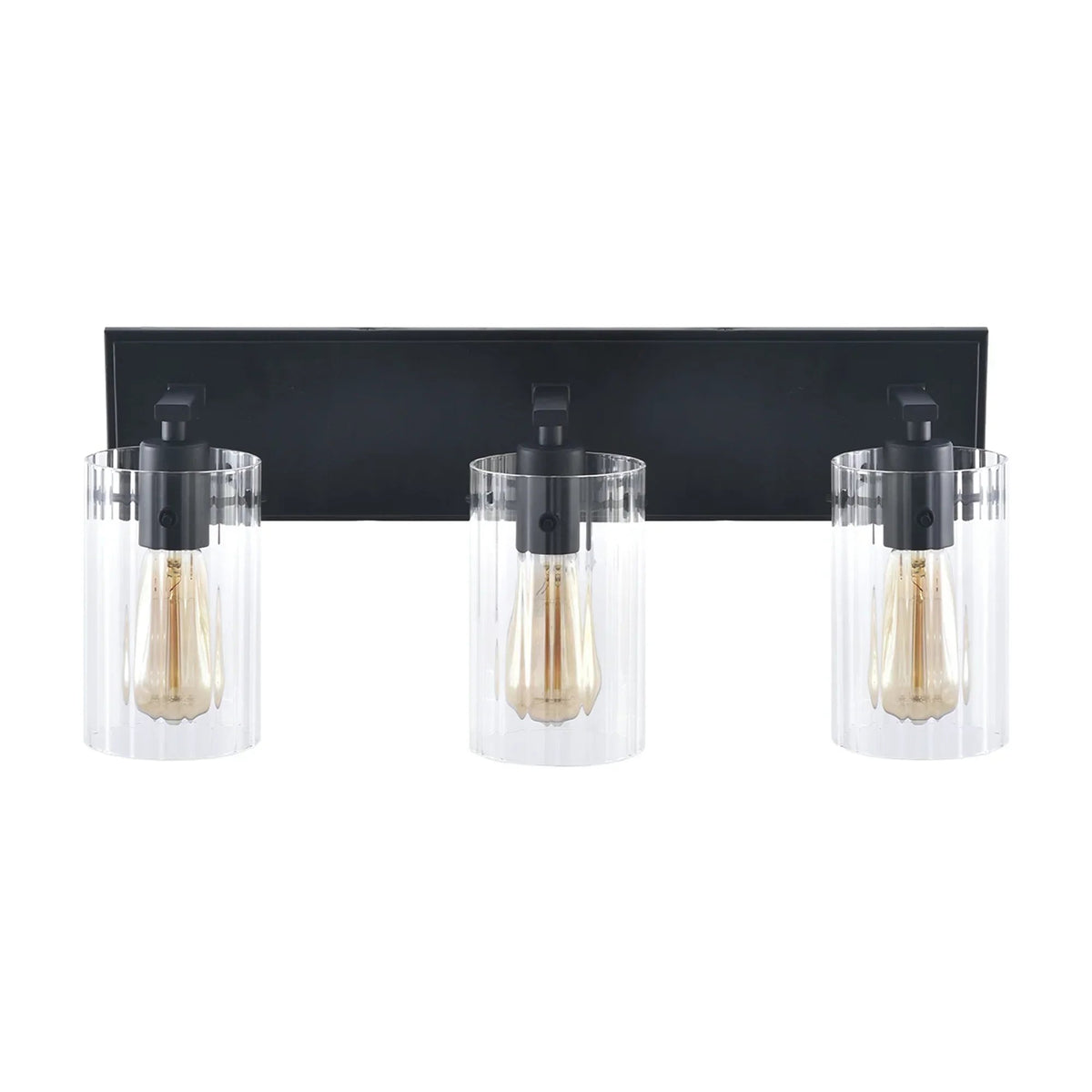 21 Inch Lilith Modern Black 3-Light Mirror Vanity Light
