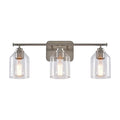 22 Inch Renata Modern Brush Nickel 3-Light Mirror Vanity Light