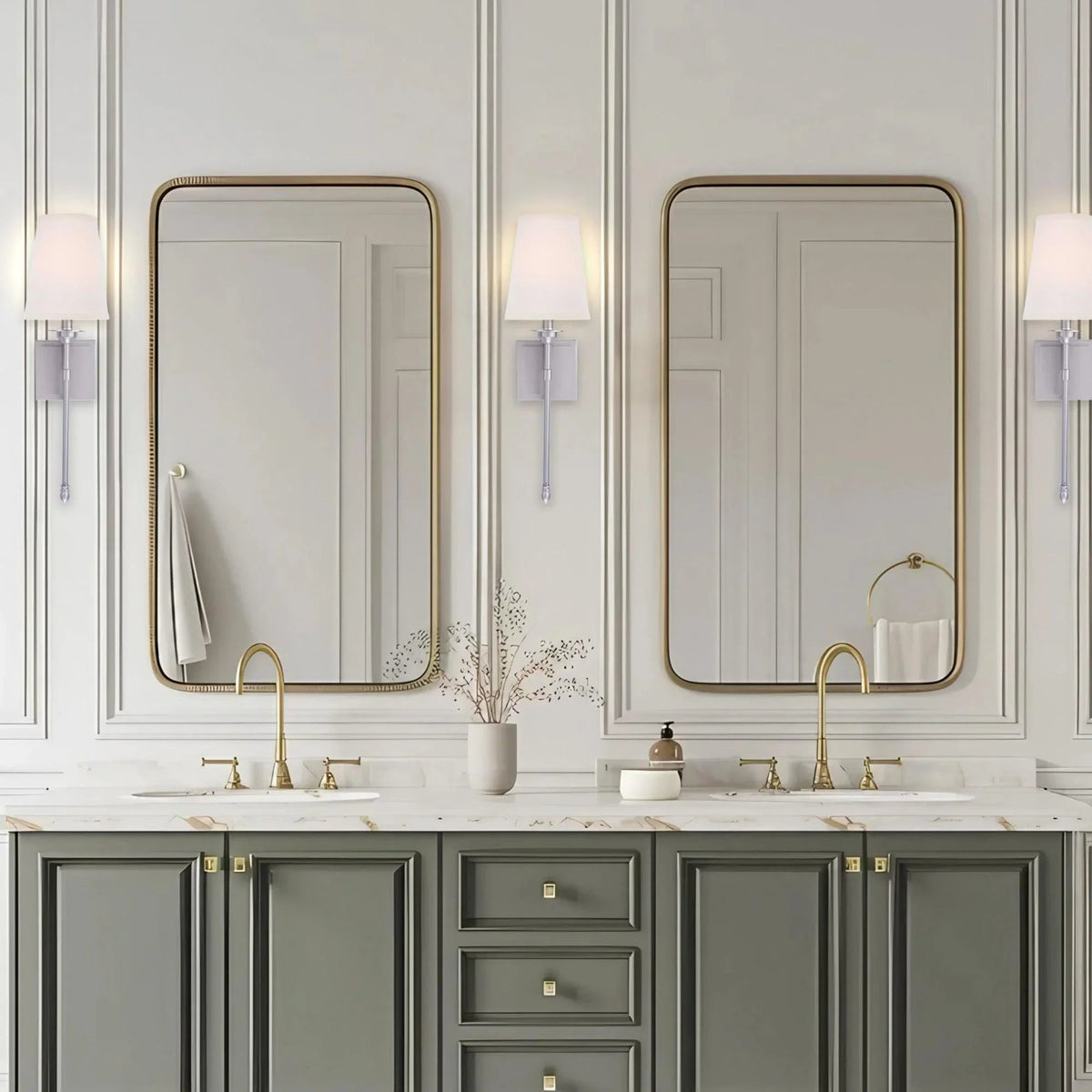 Manor Modern Traditional 1-Light Wall Sconce Light