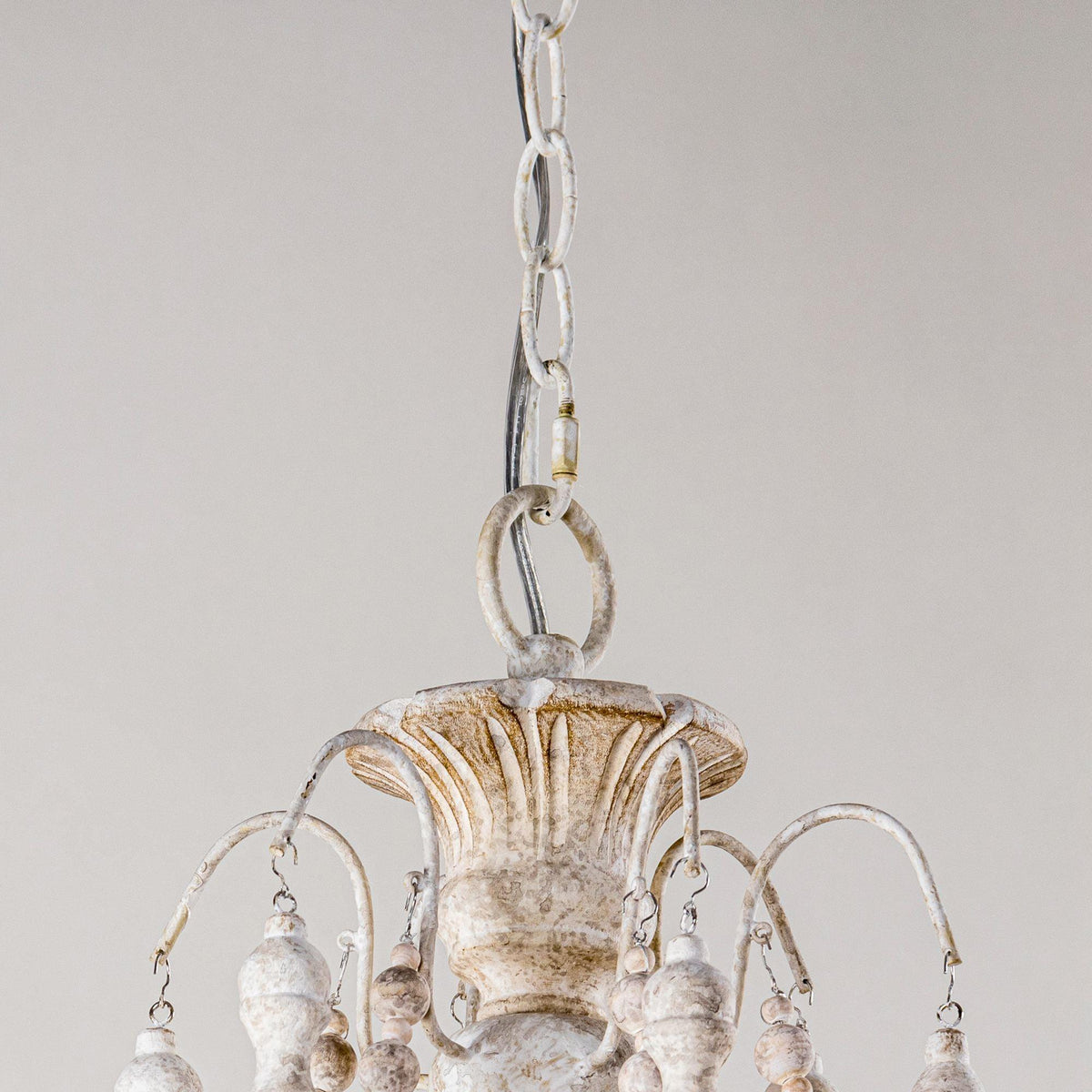 Billiter 6 Light Wood Gray Chandelier