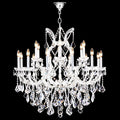 James R. Moder Maria Theresa Collection 19-Light Crystal Chandelier — Silver, 37in — Castelune Home
