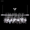 James R. Moder Contemporary Collection 5-Light Crystal Chandelier — Silver, 38in — Castelune Home