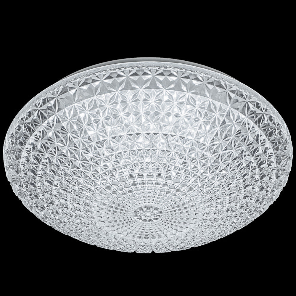 James R. Moder Acrylic Collection LED Acrylic Chandelier — White, 11in — Castelune Home