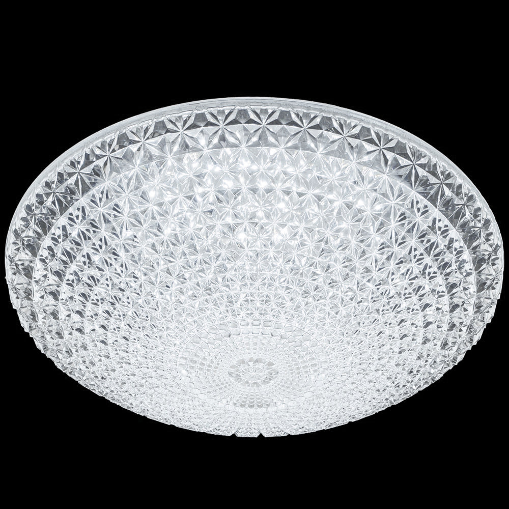 James R. Moder Acrylic Collection LED Acrylic Chandelier — White, 16in — Castelune Home
