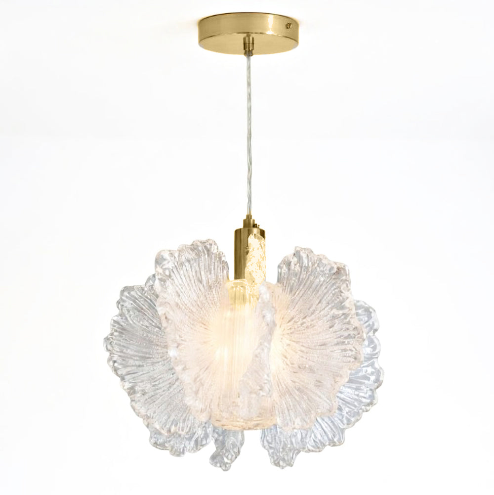 James R. Moder Acrylic Collection 1-Light Pendant — Gold, 9in — Castelune Home