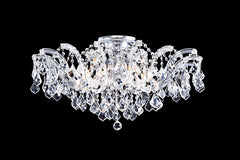 James R. Moder Maria Theresa Grand Collection 3-Light Crystal Chandelier — Silver, 16in — Castelune Home