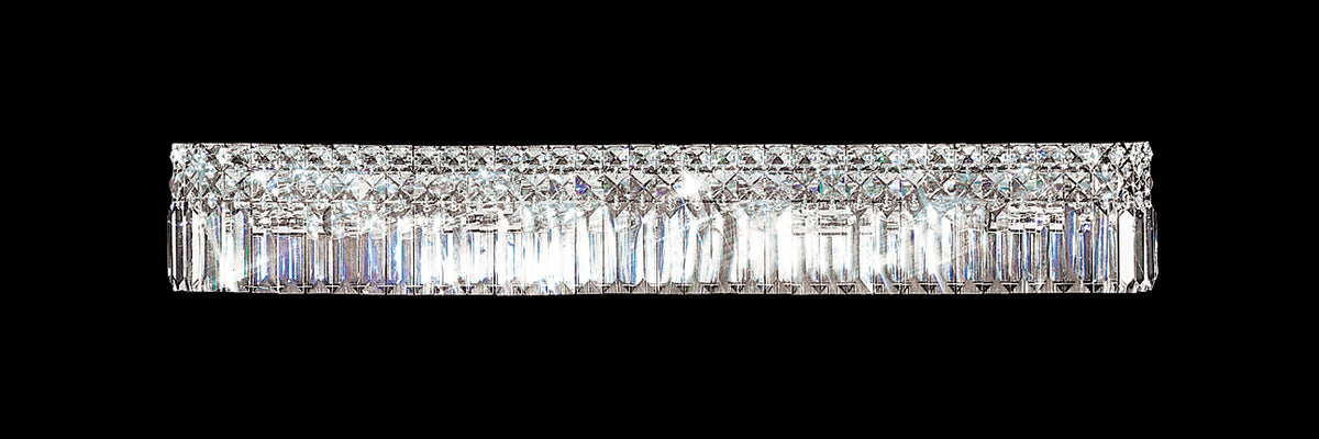 James R. Moder Prestige Collection 8-Light Wall Sconce / Vanity — Silver, 32in — Castelune Home
