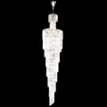 James R. Moder Contemporary Europa Collection 26-Light Large Entry Crystal Chandelier — Silver, 26in — Castelune Home
